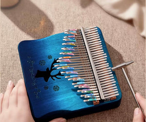 Larger Kalimba | 31 Key Kalimba | Deer Design | Relaxation Studio 