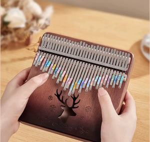 Larger Kalimba | 31 Key Kalimba | Deer Design | Relaxation Studio 